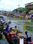 Floating market in Thailand