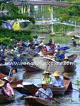 Floating market in Thailand