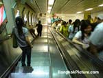 Going down to the MRT station