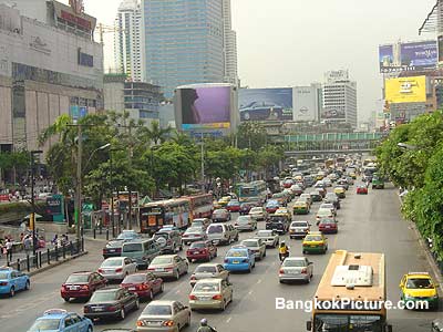 Traffic Jam in Bangkok
