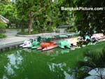 Paddle boat in the park