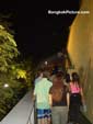 Walking up the Golden Mount temple